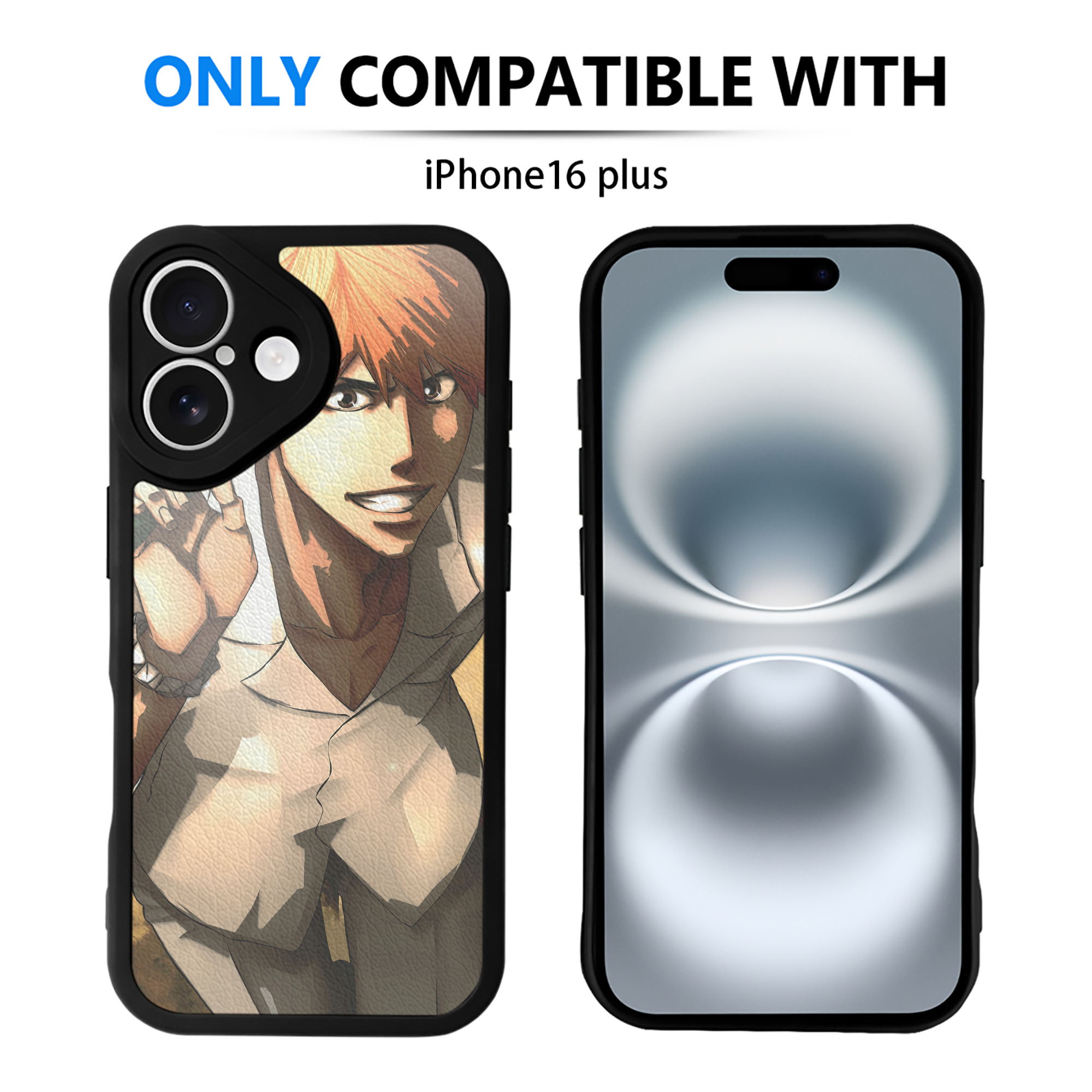 （画像用） ブリーチ BLEACH 【iPhone 16シリーズ対応】シリコンスマホケース（レザー調） 材質：シリコン